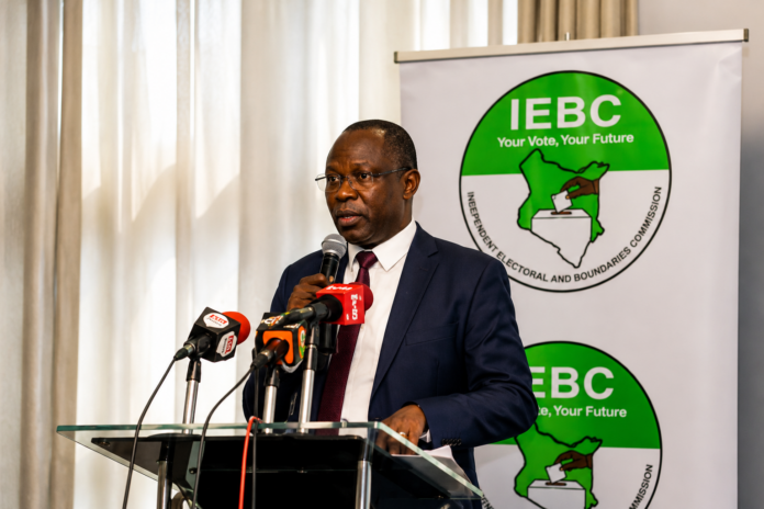 IEBC Chairperson Erastus Ethekon during preparations for 2027 General Election