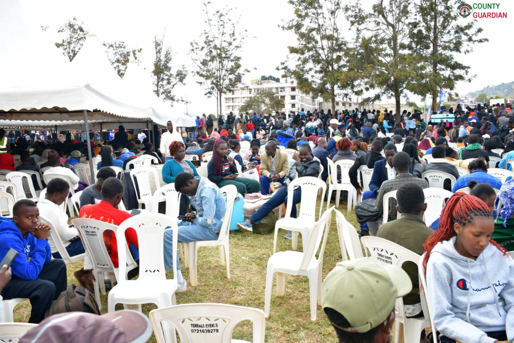 First-year university students during admission and registration.