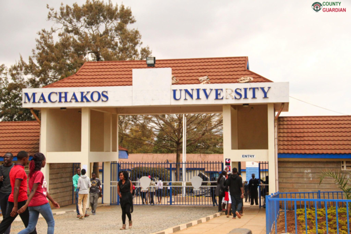 Main entrance of Machakos University in Machakos County.