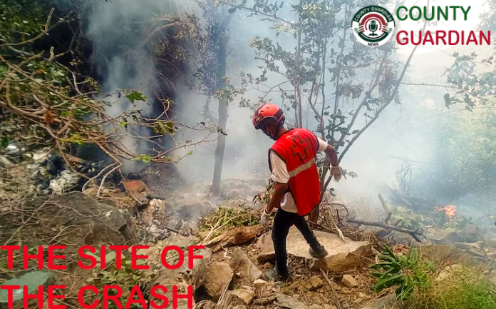 Kenya Red Cross emergency teams responding to Samburu helicopter crash